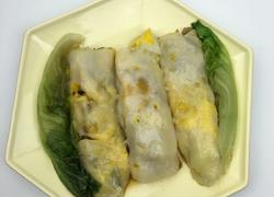 自制香菇猪肉鸡蛋肠粉