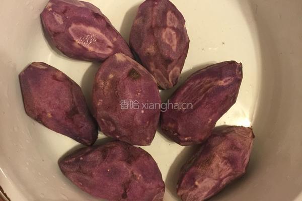 紫薯南瓜饼的做法图解1