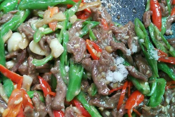 尖椒炒牛肉的做法图解6