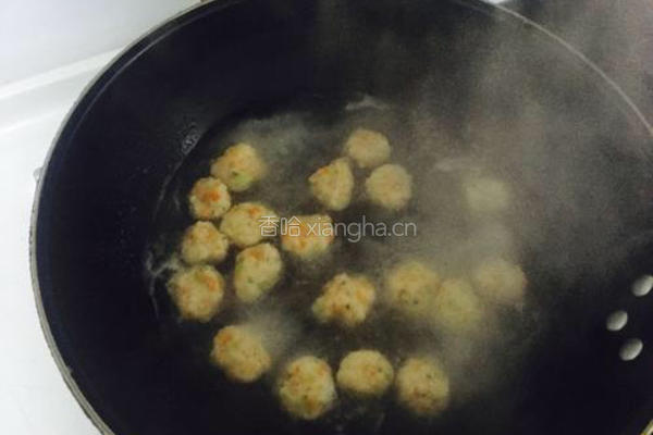 生汆虾丸的做法图解3