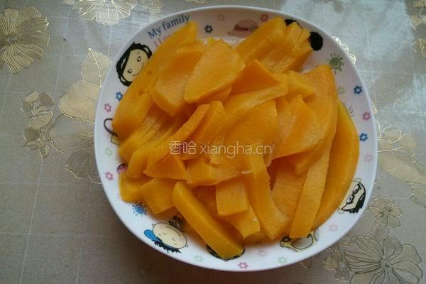 南瓜双色馒头的做法图解1