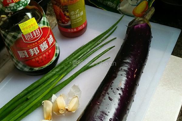 辣酱茄子的做法图解1