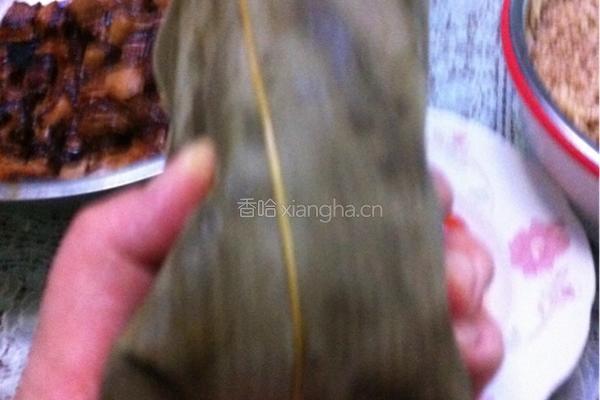 鲜肉粽，鲜肉蛋黄粽的做法图解5