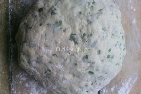 葱花花椒叶油饼的做法图解4