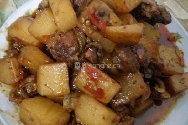 鸭子焖萝卜的做法图解12