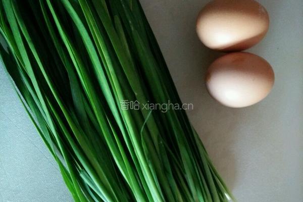 韭菜鸡蛋饼的做法图解1