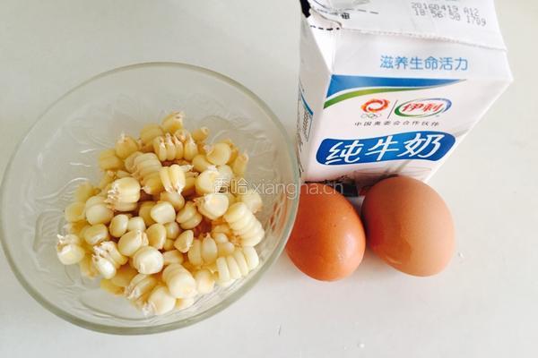 奶香鸡蛋玉米饼的做法图解1