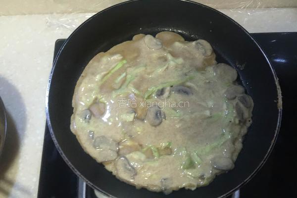 绿野鲜菇饼的做法图解5