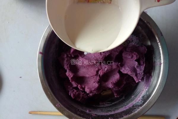 紫薯芝麻饼的做法图解4