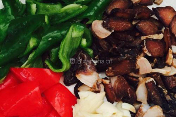 白芦笋炒腊肉的做法图解4
