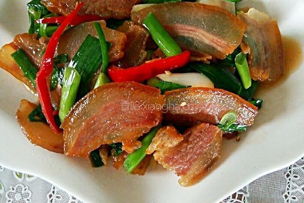 香蒜炒腊肉的做法图解6