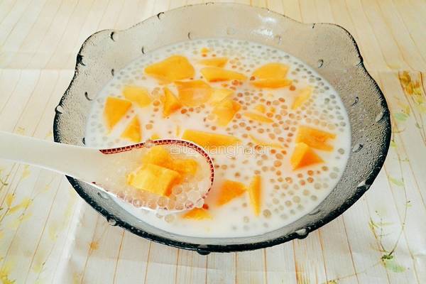 芒果牛奶西米露冰棒的做法图解8