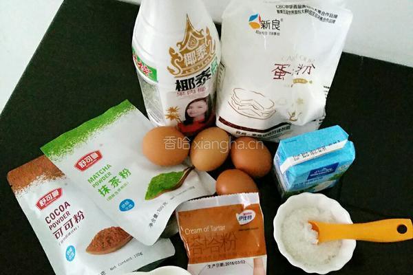 迷彩奶油蛋糕卷的做法图解1