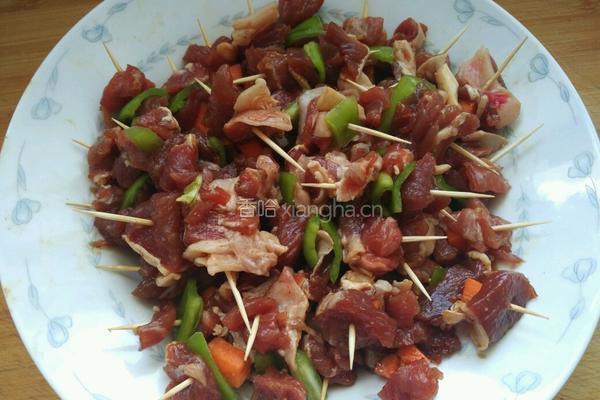 孜然牙签羊肉的做法图解7