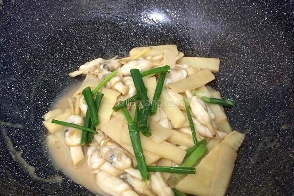 酸笋炒海蛏的做法图解8