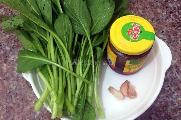 豆酱油菜的做法图解1