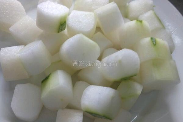 田鸡焖冬瓜的做法图解1