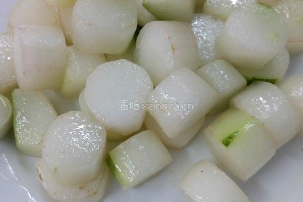田鸡焖冬瓜的做法图解2
