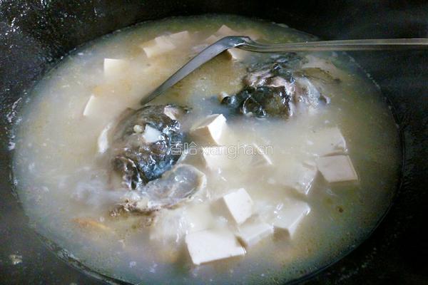 鱼头豆腐汤的做法图解4