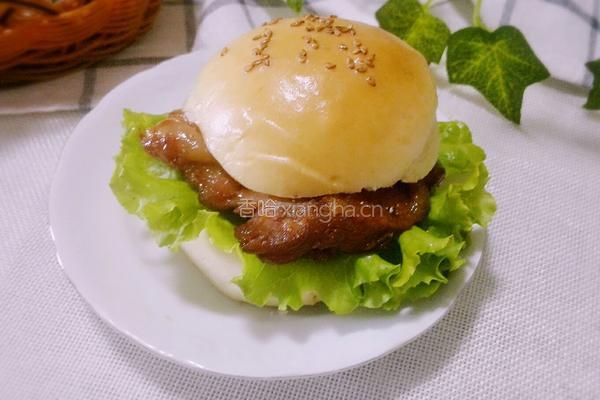 奥尔良鸡腿堡的做法图解10