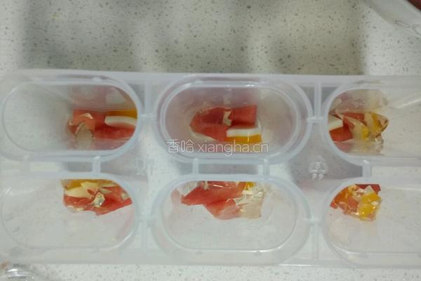 西瓜牛奶冰棒的做法图解4