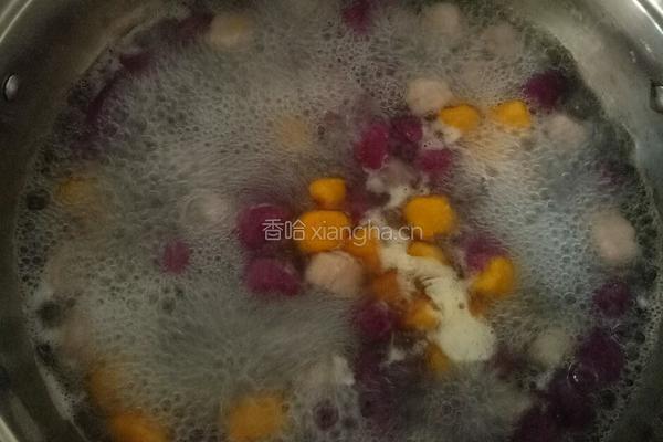 自制三色芋圆的做法图解5