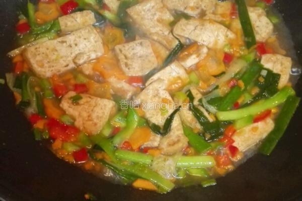 家常炒豆腐的做法图解6