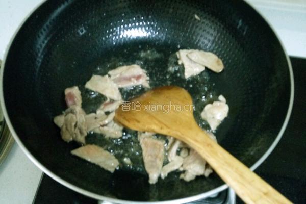 蘑菇烧肉片的做法图解4
