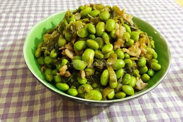 毛豆咸菜炒肉末的做法图解14