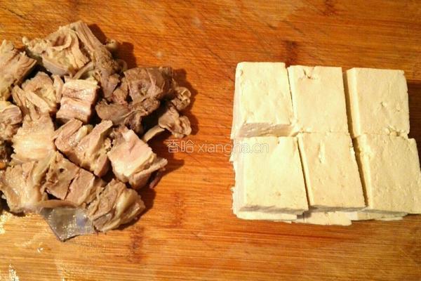 羊肉烧豆腐的做法图解3