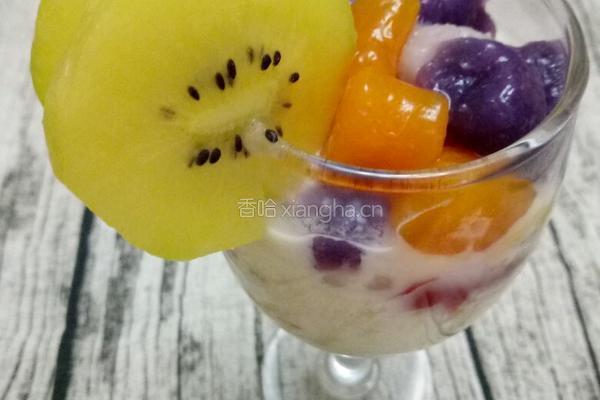 酸奶芋圆水果沙拉的做法图解6