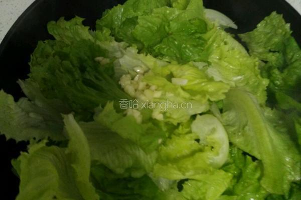 耗油蒜泥生菜的做法图解4
