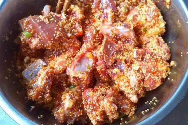 酱香小米蒸排骨的做法图解5