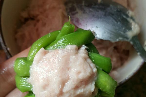 豆角酿肉的做法图解8