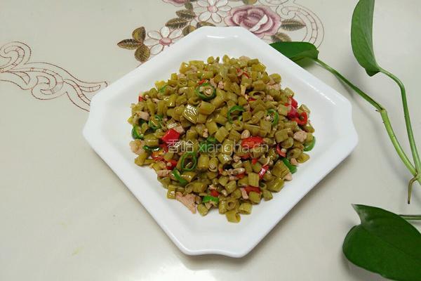 肉末酸豆角的做法图解4