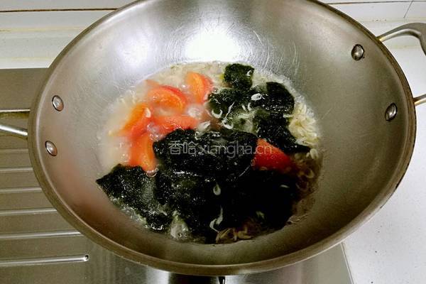 紫菜虾皮蛋花汤的做法图解6