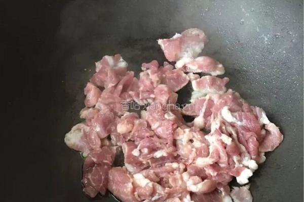 泡椒酸豆角炒肉片的做法图解4