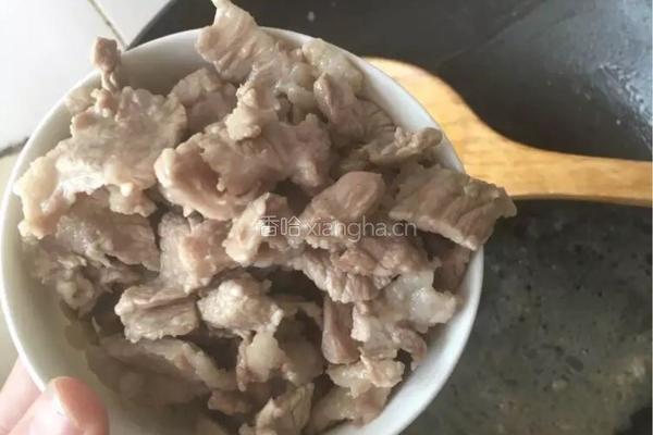 泡椒酸豆角炒肉片的做法图解5
