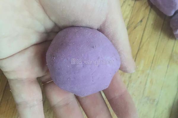 紫薯花生饼的做法图解8