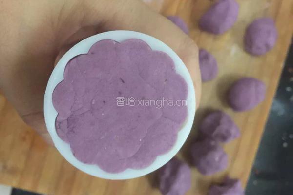 紫薯花生饼的做法图解9