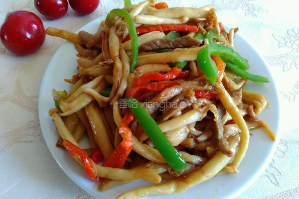 耗油牛肉海鲜菇的做法图解11