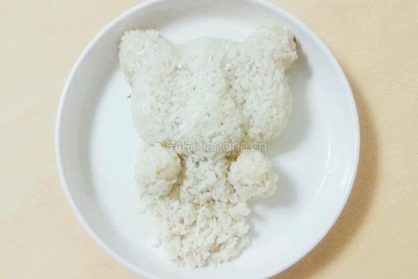 大熊猫饭团的做法图解5