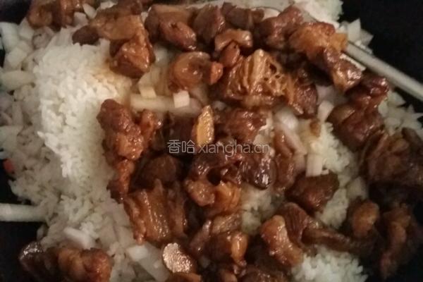 牛肉炒饭的做法图解3