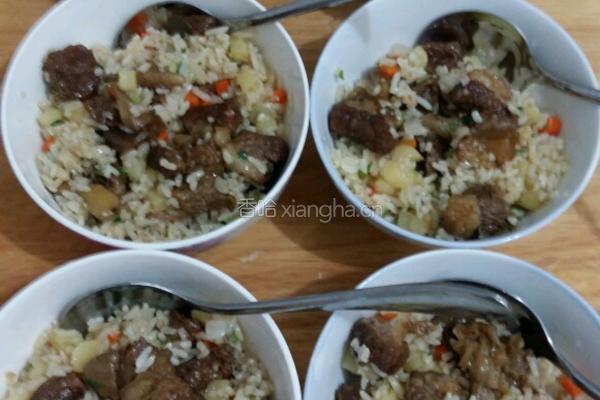 牛肉炒饭的做法图解5