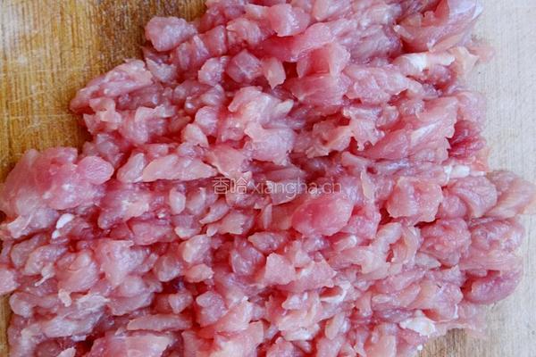 肉末炒黄豆的做法图解2