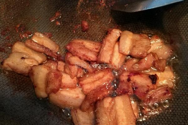 梅菜干炒五花肉的做法图解4