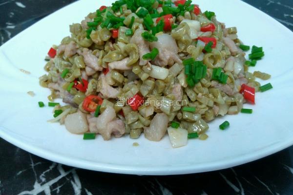 酸豆角炒肉沫的做法图解9