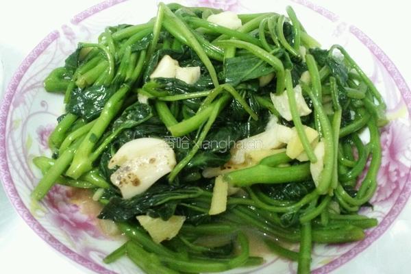 清炒红薯尖的做法图解4