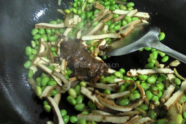 榨菜干子毛豆炒肉丝的做法图解7