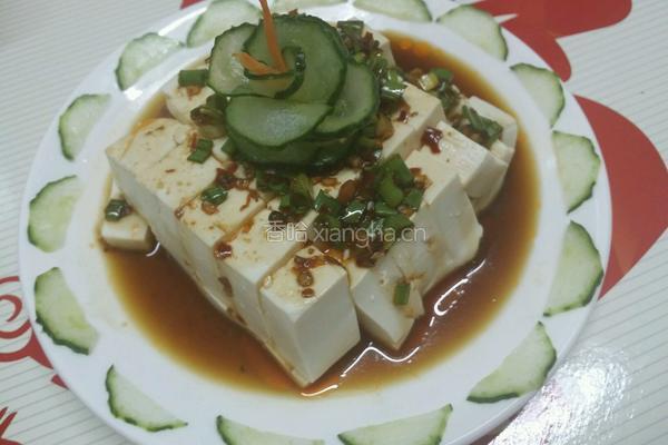 小葱拌豆腐的做法图解4